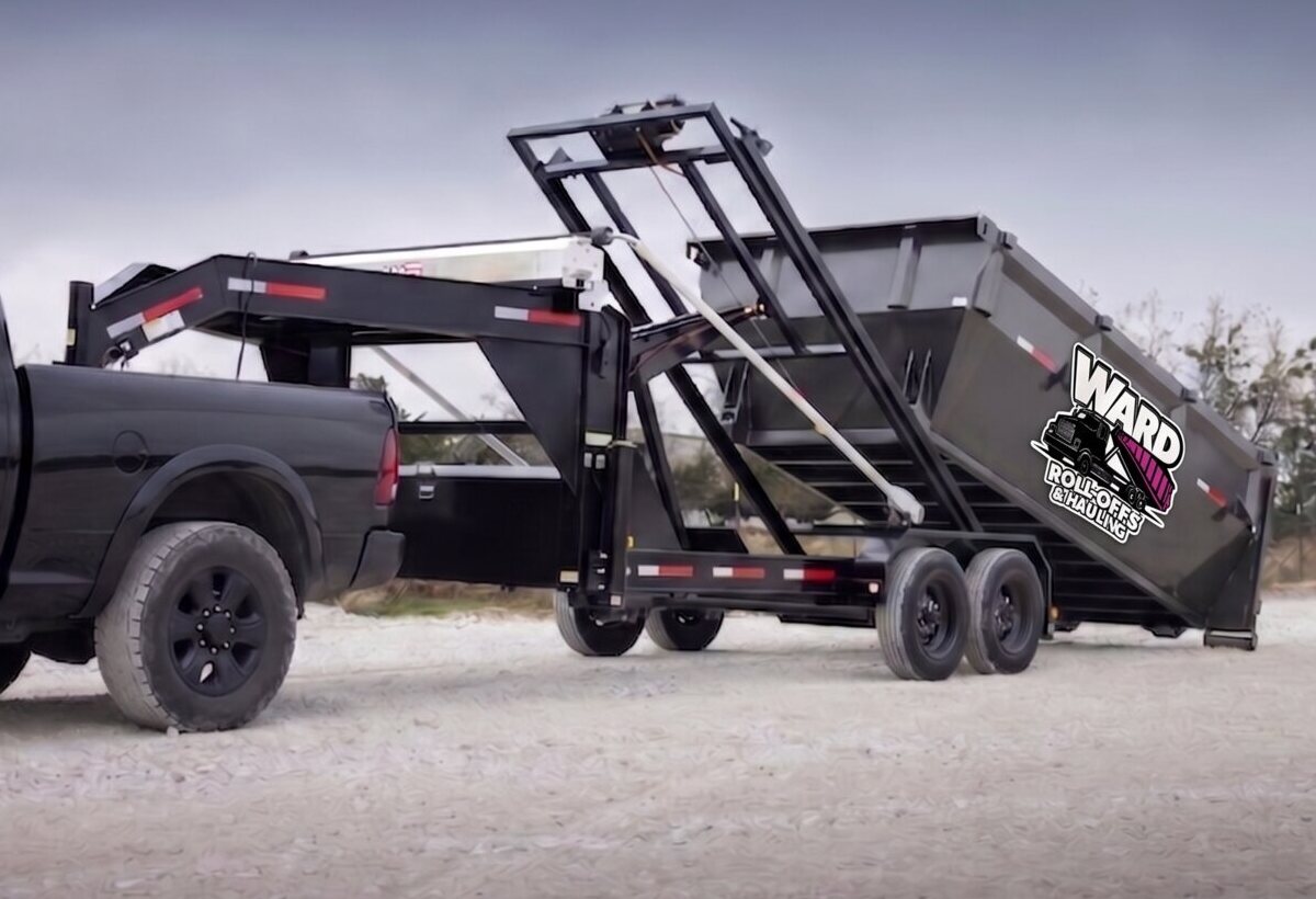 Ward 20-yard roll-off dumpster ready for delivery